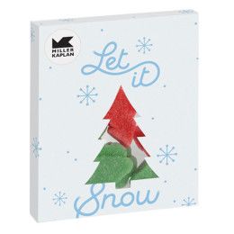 Custom Tree Window Box w/ Holiday Candy - Gummy Holiday Trees - Full-Color Imprint