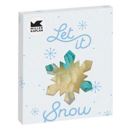 Custom Snowflake Window Box w/ Holiday Candy - Gummy Snowflakes - Full Color Imprint