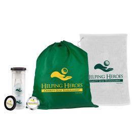 Custom Golf Gift Bundle - Forest Green Shoe Bag