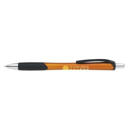 Custom Metallic Slim Pen - Orange