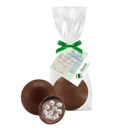 Custom Mini Hot Chocolate Bomb Mug Stuffer - Milk Chocolate