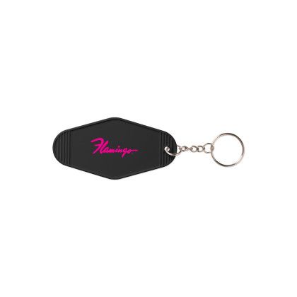 Custom Motel Style Keychain - Black