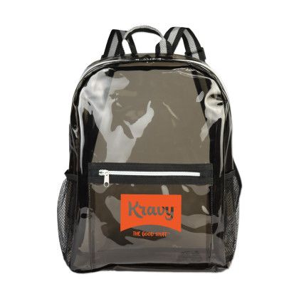 Custom Translucent TPU Backpack - Gray