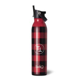 Custom Engraved Swig Life Buffalo Plaid Stainless Steel Bottle