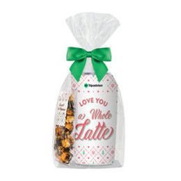 Custom 20 Oz. Insulated Tumbler Gift Set w/ Caramel Latte Popcorn