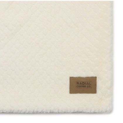 Custom Luxe Nordic Throw Blanket with Engraved Logo Patch