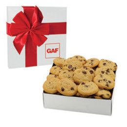 Custom Gourmet Cookie Gift Box with 2 in. Cookies - White Box Custom Gourmet Cookie Gift Box with 2 in. Cookies - White Box