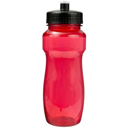Custom 24oz Eclipse Bottle with Push Pull Lid - Translucent Red