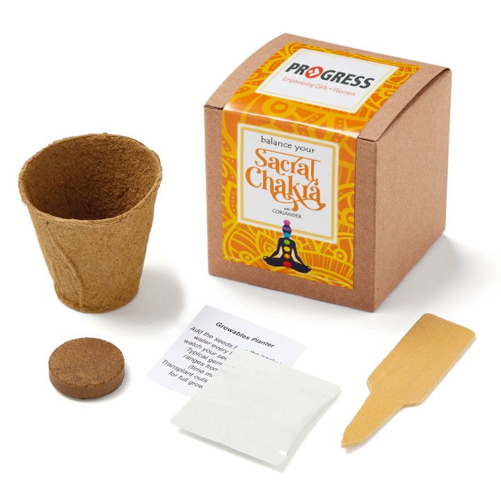 Custom Sacral Chakra Growable in Kraft Gift Box