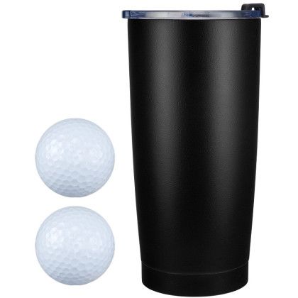 Custom Aspen Tumbler Golf Gift Set - Black Custom Aspen Tumbler Golf Gift Set - Black