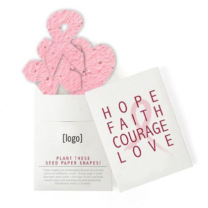 Breast Cancer Awareness Pocket Garden Cardstock - Design D