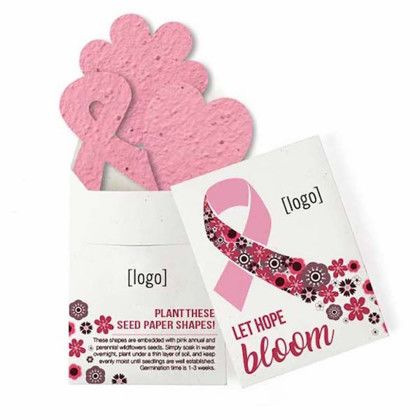 Breast Cancer Awareness Pocket Garden Cardstock - Design H