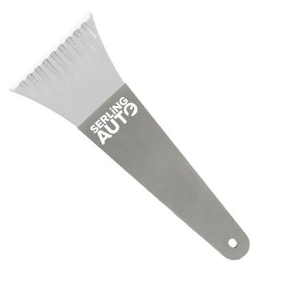 Heavy Duty Polar Ice Scraper - 10 Inch - Gray Handle with Clear Blade Heavy Duty Polar Ice Scraper - 10 Inch - Gray Handle with Clear Blade