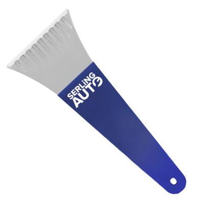 Heavy Duty Polar Ice Scraper - 10 Inch - Medium Blue Handle with Clear Blade Heavy Duty Polar Ice Scraper - 10 Inch - Medium Blue Handle with Clear Blade