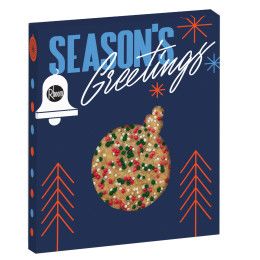 Custom Holiday Ornament Window Box - Sugar Cookie w/ Holiday Nonpareils