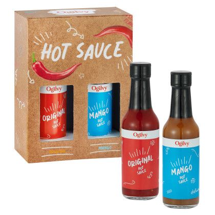Custom 2 Piece Hot Sauce Gift Set - Original and Mango Habanero Custom 2 Piece Hot Sauce Gift Set - Original and Mango Habanero