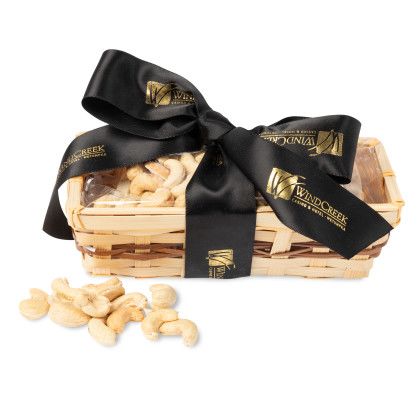 Custom Gift Basket with Cashews Custom Gift Basket with Cashews