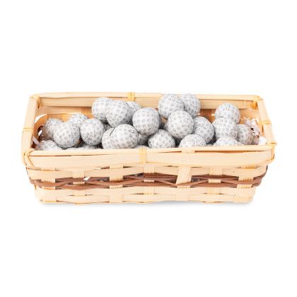 Custom Gift Basket with Chocolate Golf Balls - contents