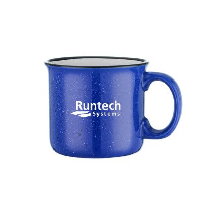 Custom 15 Oz. Speckled Campfire Mug - Blue
