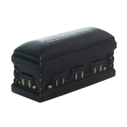 Custom Casket Stress Reliever with Logo Imprint on Top Custom Casket Stress Reliever with Logo Imprint on Top