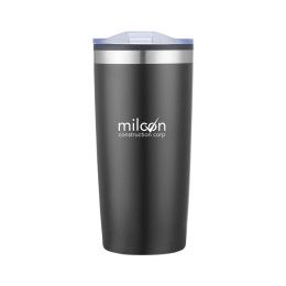 Black Custom 20 Oz. Double Wall Tumbler With Plastic Liner 