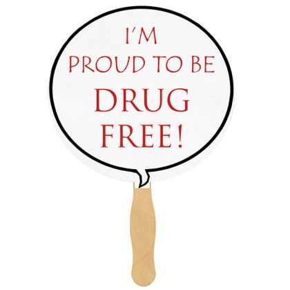 Custom Talk Bubble Sandwiched Fan - Full Color