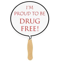 Custom Talk Bubble Sandwiched Fan - Full Color