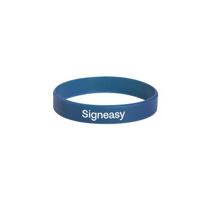 Custom Silicone Wristband Bracelets - Navy Blue Custom Silicone Wristband Bracelets - Navy Blue