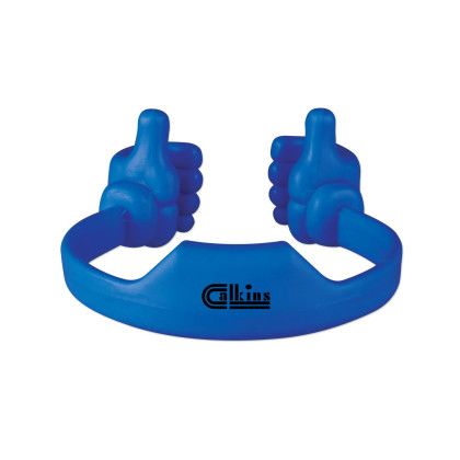 Custom Thumbs Up Phone Holder - Blue Custom Thumbs Up Phone Holder - Blue