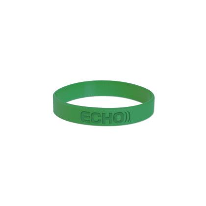 Custom USA Debossed Silicone Bracelet - Green Custom USA Debossed Silicone Bracelet - Green