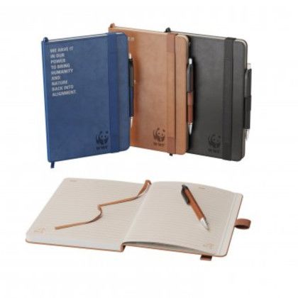 Custom Preston Eco Hard Cover Journal and Pen Combo - Interior View