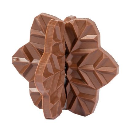 Custom 3D Puzzle Milk Chocolate Snowflake
