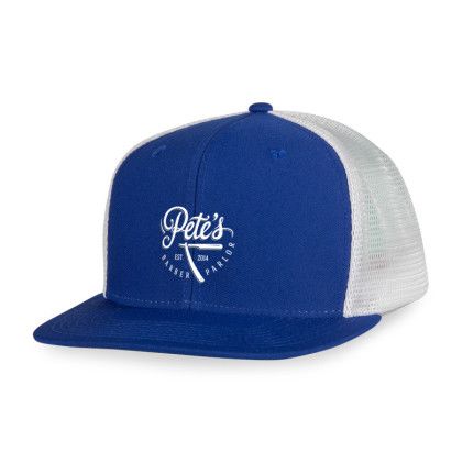 Custom Merrimack Hat Co. Axel Trucker - Royal with White