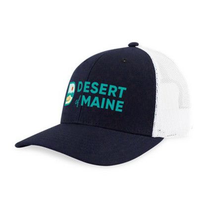 Custom Merrimack Hat Co. Colt Trucker - Navy Blue/White