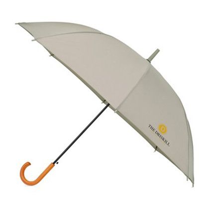 Custom Elements 50" Recycled Auto Open Hospitality Umbrella - Tan