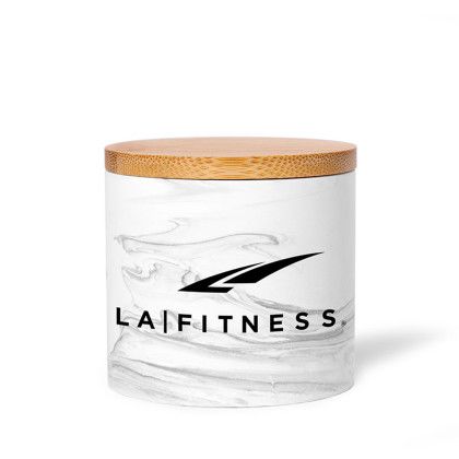 Custom ZenGlow Soy Candle in Plaster Jar Custom ZenGlow Soy Candle in Plaster Jar