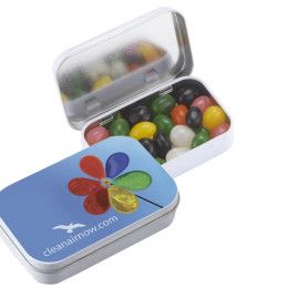 Custom Full-Color Rectangular Tin - Jelly Beans  