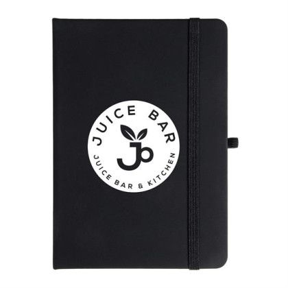 Custom Notebook With Sticky Notes And Flags - Black