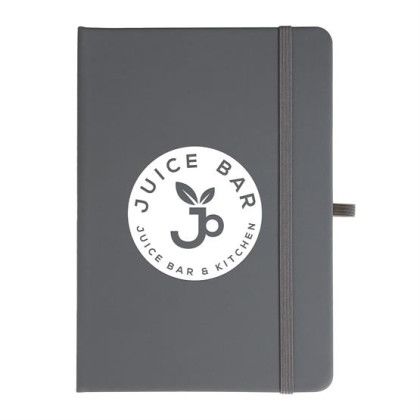 Custom Notebook With Sticky Notes And Flags - Gray