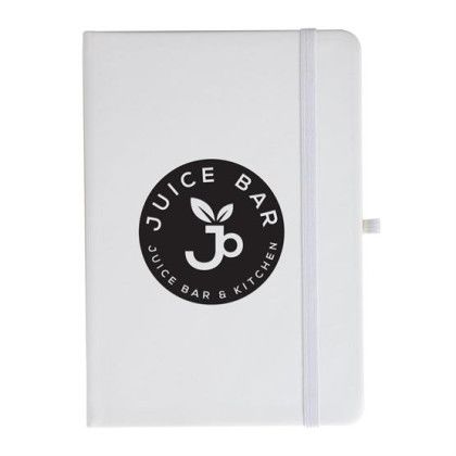 Custom Notebook With Sticky Notes And Flags - White