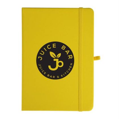 Custom Notebook With Sticky Notes And Flags - Yellow