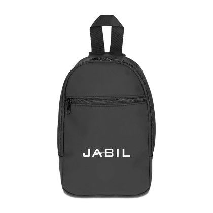 Custom LuxSling Soft PU Premium Shoulder Backpack - Black