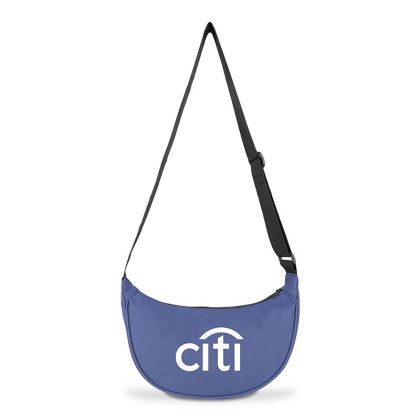 Custom LuxSling Soft PU Sling Bag - Navy