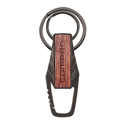 Custom Silverlake Wood Key Chain - Front