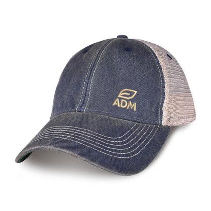 Custom Merrimack Hat Co. Austin Vintage Trucker - Navy/Tan
