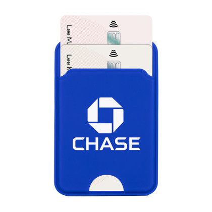 Custom MagSafe Silicone Phone Wallet - Blue