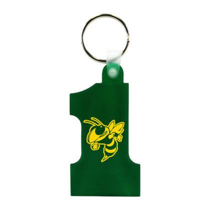 Custom Number One Key Fob - Translucent Green Custom Number One Key Fob - Translucent Green
