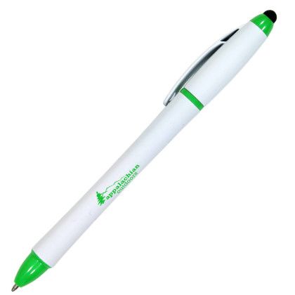 Custom 3 in 1 Highlighter/Pen/Stylus - Green