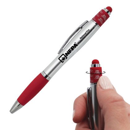 Custom Fire Spin Top Pen/Stylus - Spinning Top