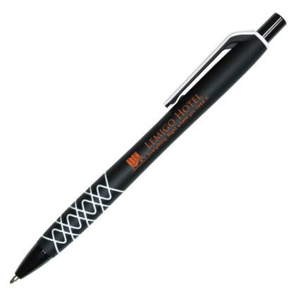 Custom Halcyon Design Click Pen - Black